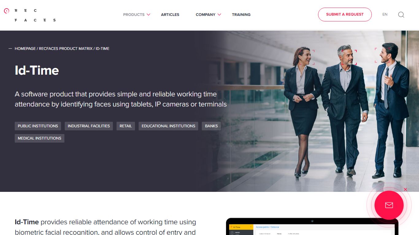 Id-Time : Biometric Software — RecFaces